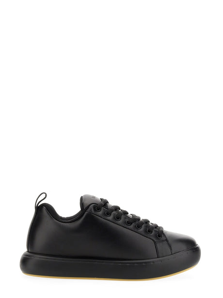 BOTTEGA VENETA Men's Mini Leather Sneaker with Rubber Sole