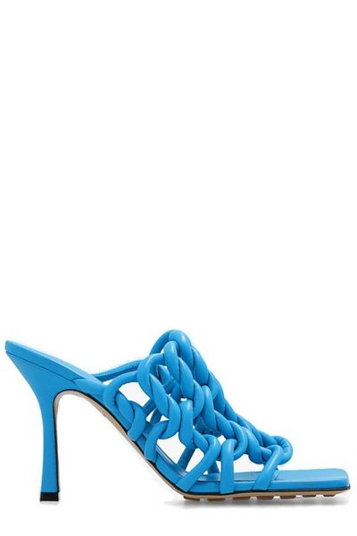 BOTTEGA VENETA Blue LAMB SKIN Sandals for Women - SS23 Collection