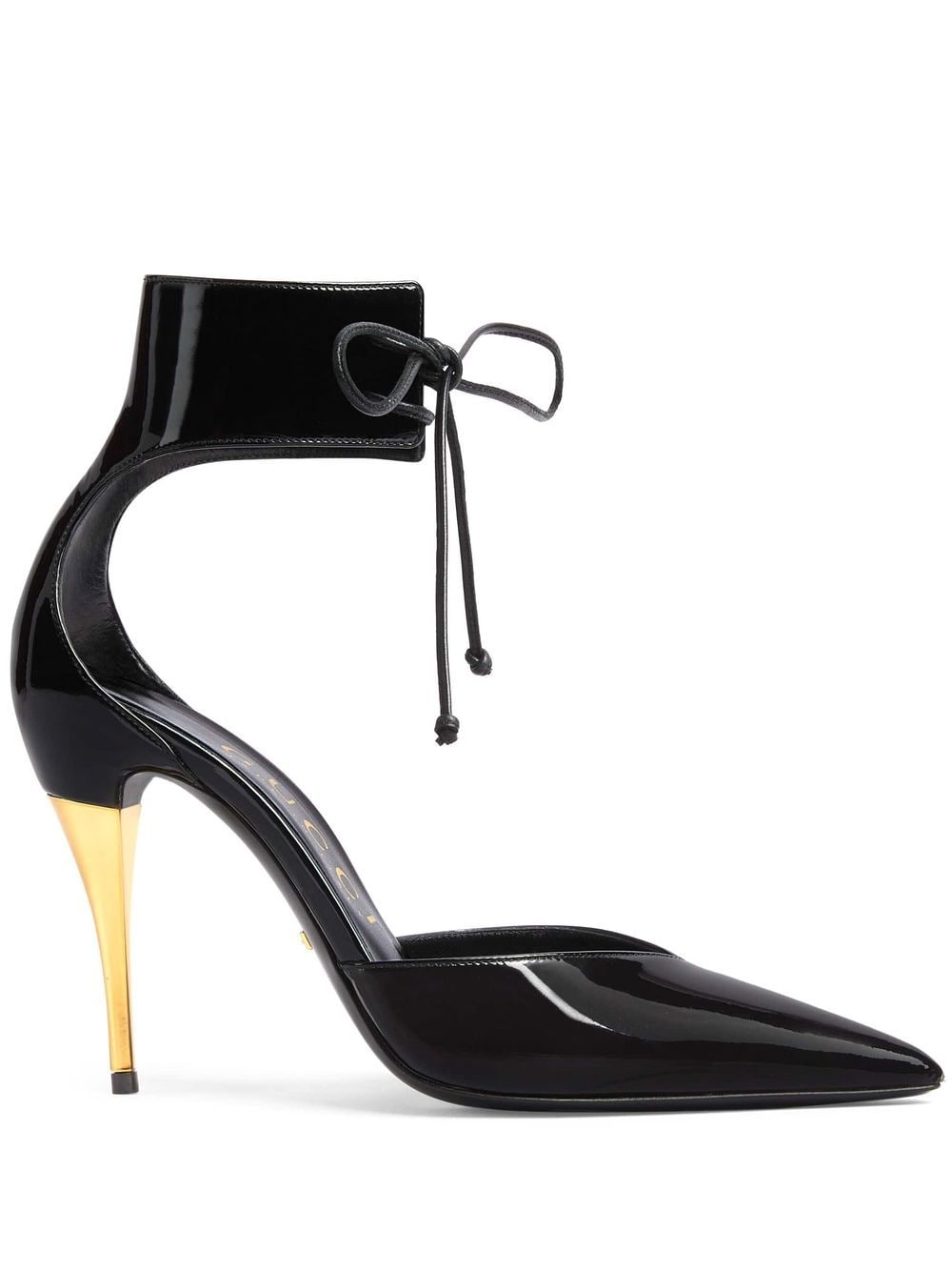 GUCCI Black Patent Leather Pointy-Toe Pumps for Women