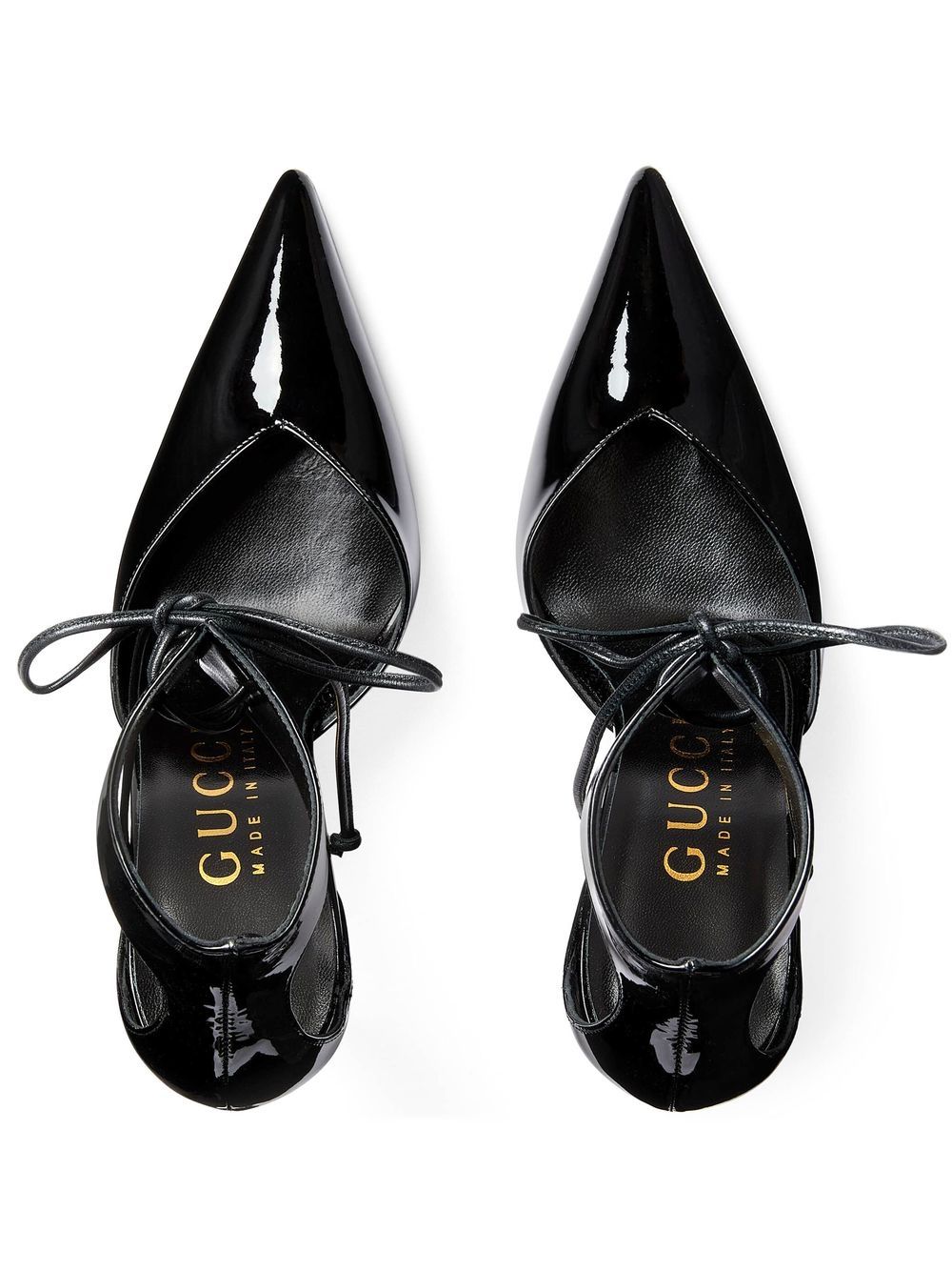 GUCCI Black Patent Leather Pointy-Toe Pumps for Women