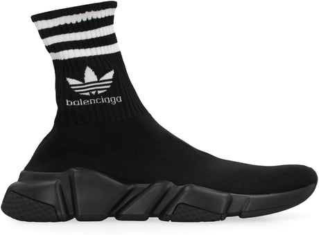 Men's Black 3D Tech スニーカー with Ergonomic Sole and Embroidered Logo