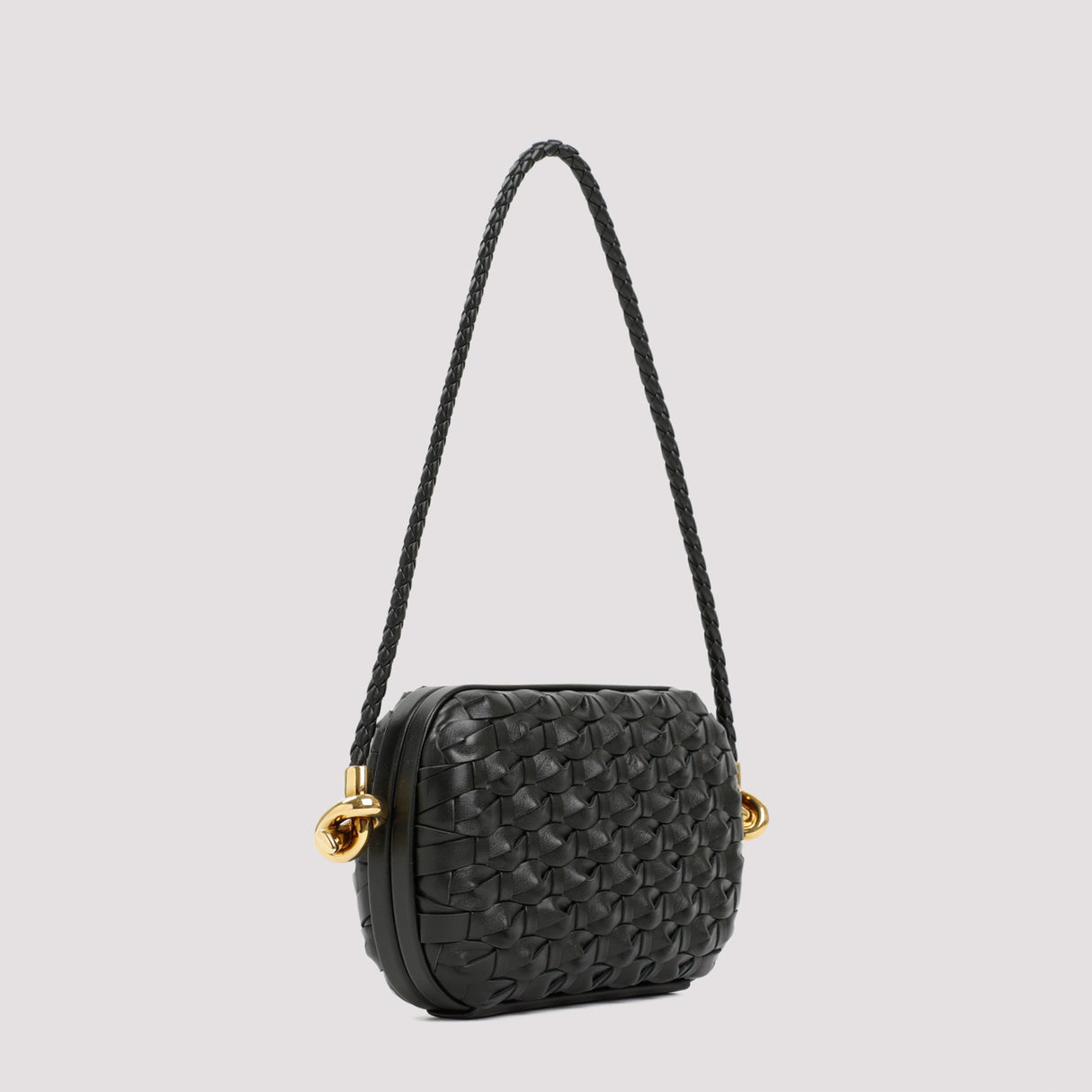 BOTTEGA VENETA Elegant Strap Knot Mini Clutch - W:7.9" H:4.7" D:2.2"