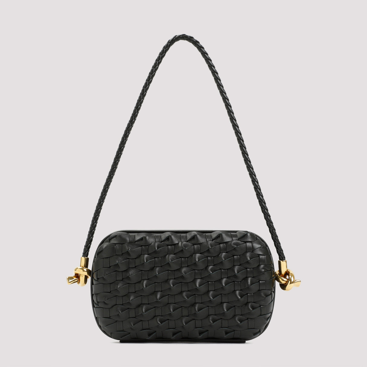 BOTTEGA VENETA Elegant Strap Knot Mini Clutch - W:7.9" H:4.7" D:2.2"