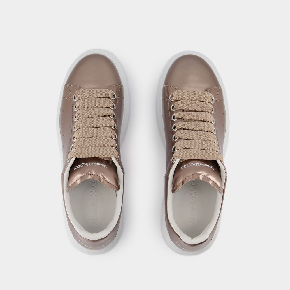 ALEXANDER MCQUEEN Chic Beige Iconic Sneakers