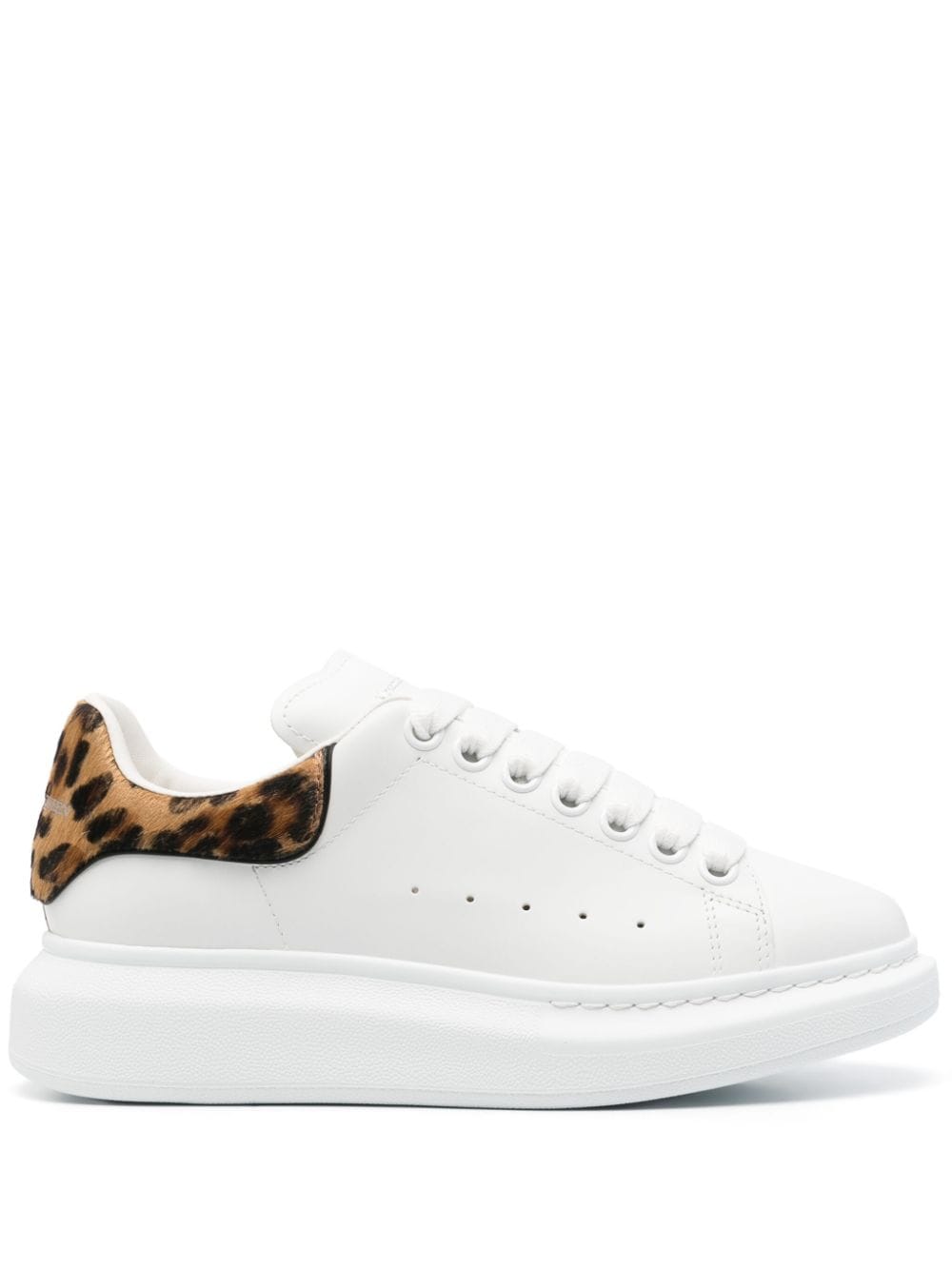 ALEXANDER MCQUEEN Leather Panelled Round Toe Sneakers for Women