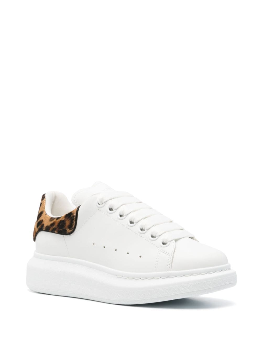 ALEXANDER MCQUEEN Leather Panelled Round Toe Sneakers for Women