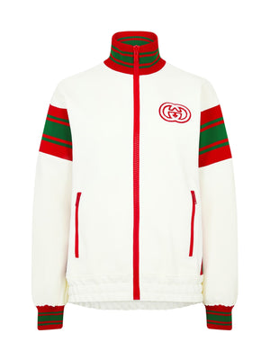 GUCCI Women's Logo Zip-Up Track Jacket