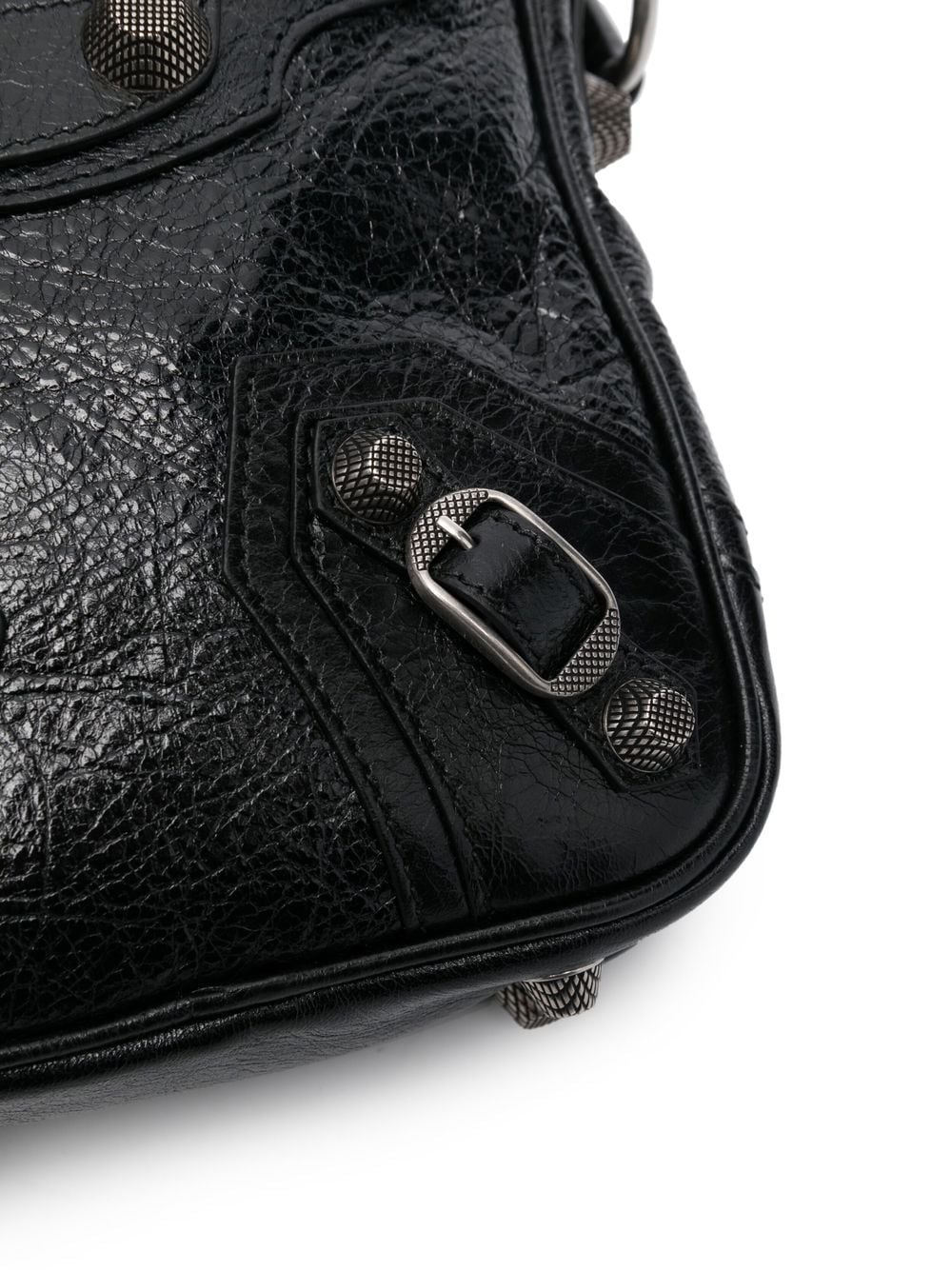 BALENCIAGA Stylish Black Leather Crossbody Handbag for Men