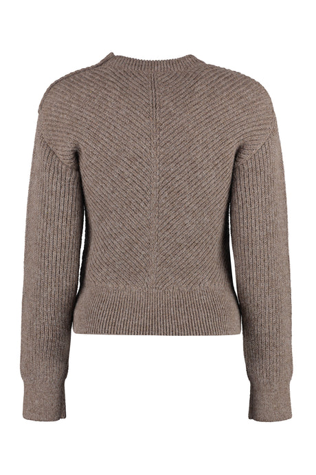 BOTTEGA VENETA Luxurious Brown Long Sleeve Sweater for Women