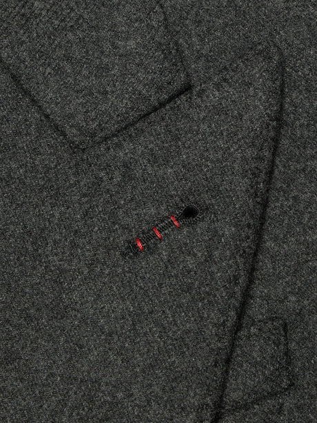 Áo jacket nam lông cừu cashmere đặc biệt màu xám đậm - SS23