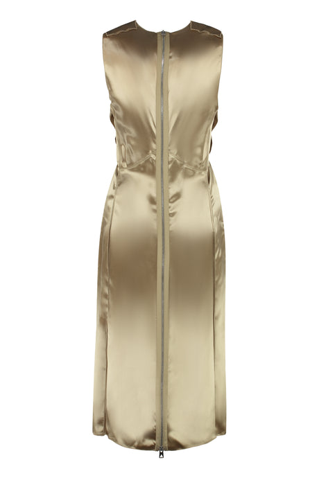 BOTTEGA VENETA Gold Satin Dress for Women - SS23 Collection
