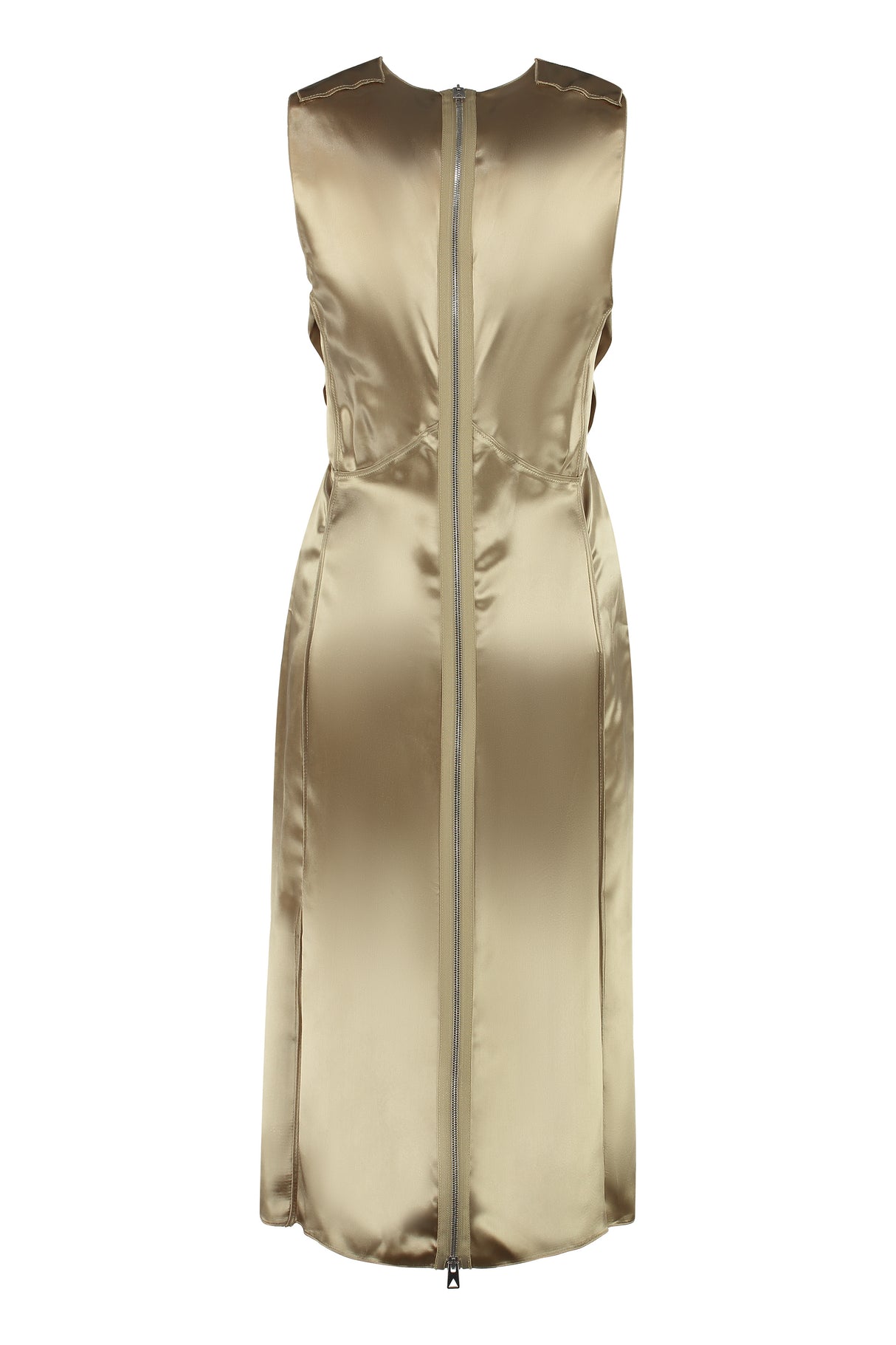 BOTTEGA VENETA Gold Satin Dress for Women - SS23 Collection