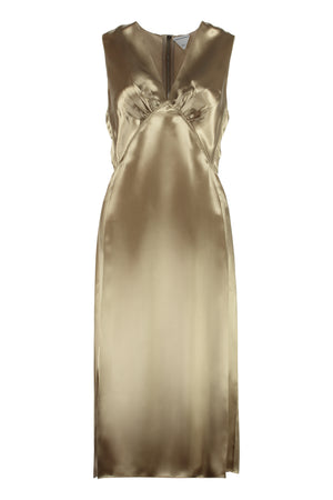 Gold Satin Dress for Women - SS23 Collection