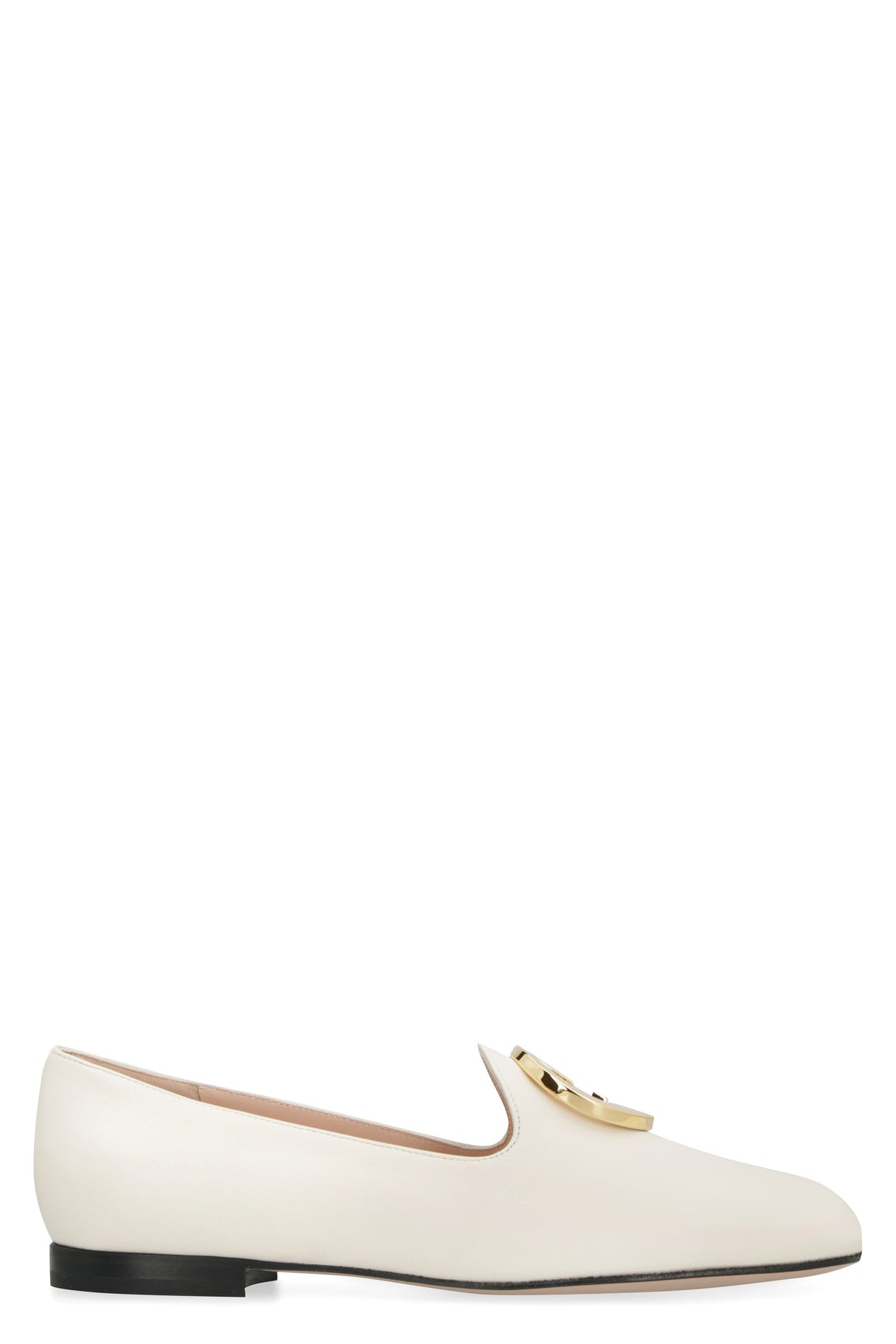 GUCCI White Leather Ballet Flats for Women - SS23 Collection