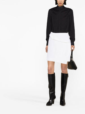 Sustainable White Wool Skirt for Spring/Summer 2024