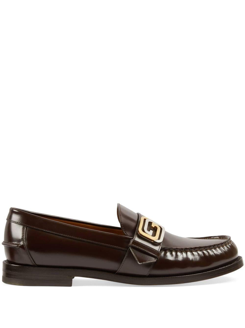 GUCCI Men's Nightcocoa Leather Moccasins for SS23