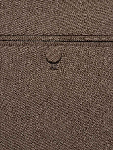 GUCCI Men's Taupe Wool Trousers for SS23