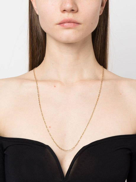 SAINT LAURENT Long Parallel Chain Necklace - FW23