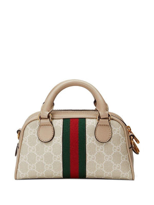 GUCCI Tan Top-Handle Mini Handbag for Women, 100% Genuine Leather - SS23 Collection