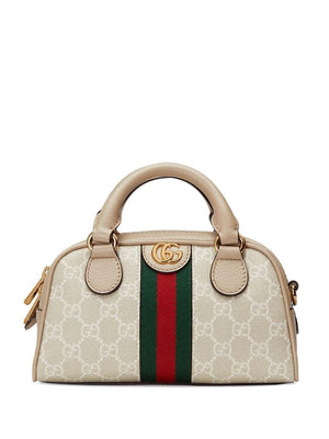 GUCCI Tan Top-Handle Mini Handbag for Women, 100% Genuine Leather - SS23 Collection