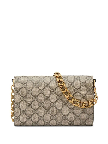 GUCCI Beige Mini Horsebit Shoulder Bag for Women SS23