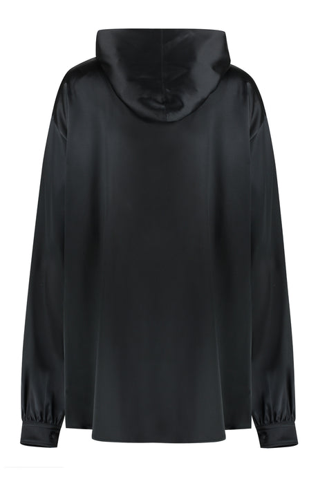 BALENCIAGA Black Pussy-Bow Blouse for Women from the SS23 Collection