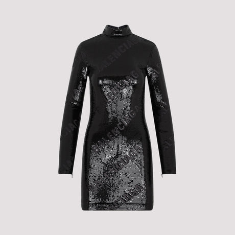 BALENCIAGA Black Turtleneck Dress - FW23 Collection