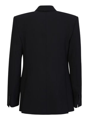 Wool Women's Jacket - Black, SS23 Season