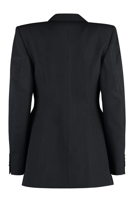 BALENCIAGA Elegant Double-Breasted Wool Blazer for Women