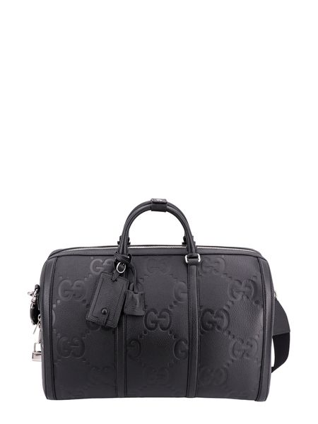 GUCCI Black Leather Travel Handbag for Men - SS24 Collection