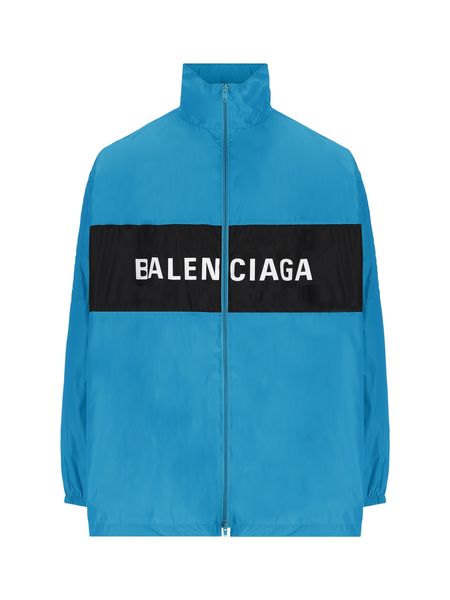 BALENCIAGA Adjustable Nylon Windbreaker Jacket for Men