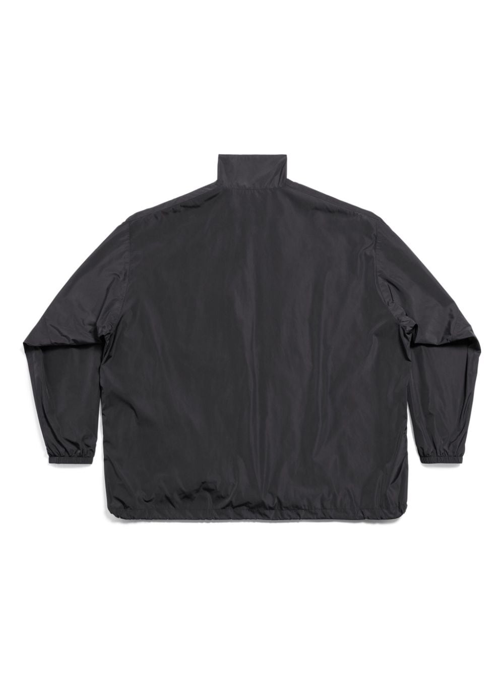 BALENCIAGA Lightweight Black Nylon Jacket with Logo for Men