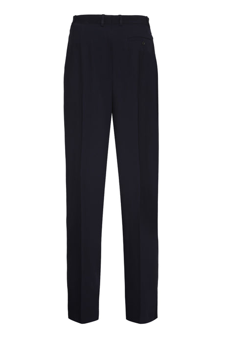 BALENCIAGA Blue Wool Trousers for Men - SS23 Collection