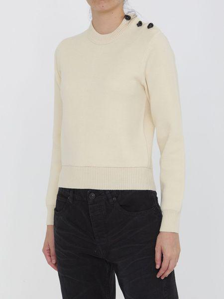 BOTTEGA VENETA Luxurious Long Sleeve Wool Knit Sweater