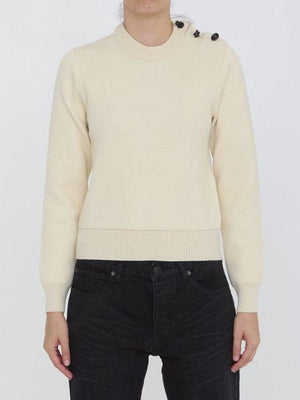 BOTTEGA VENETA Luxurious Long Sleeve Wool Knit Sweater