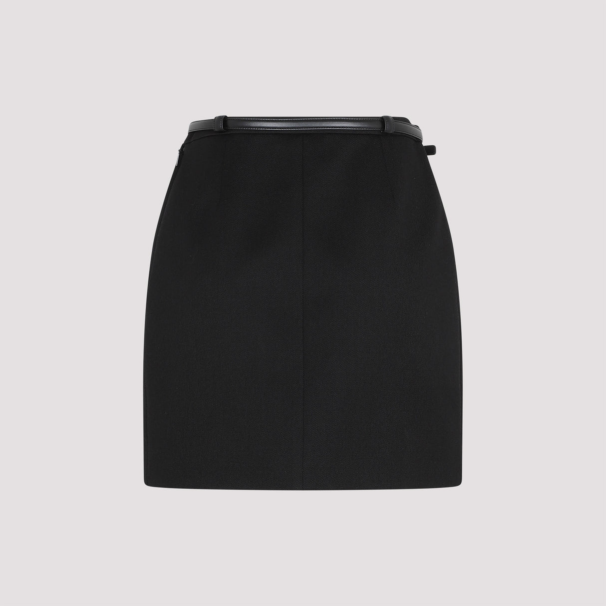 SAINT LAURENT Elegant Black Wool Mini Skirt for Women in SS23