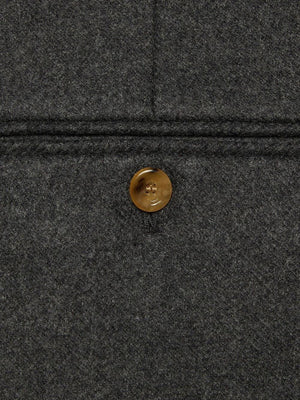 Men's Dark Grey Wool Cashmere Pants for SS23