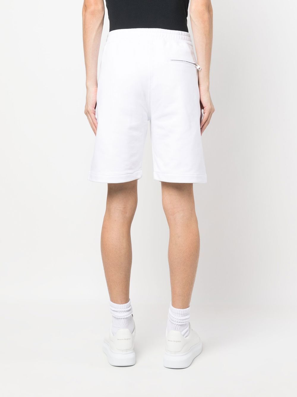 ALEXANDER MCQUEEN Men's Watercolor Shorts - White/Mix - SS23