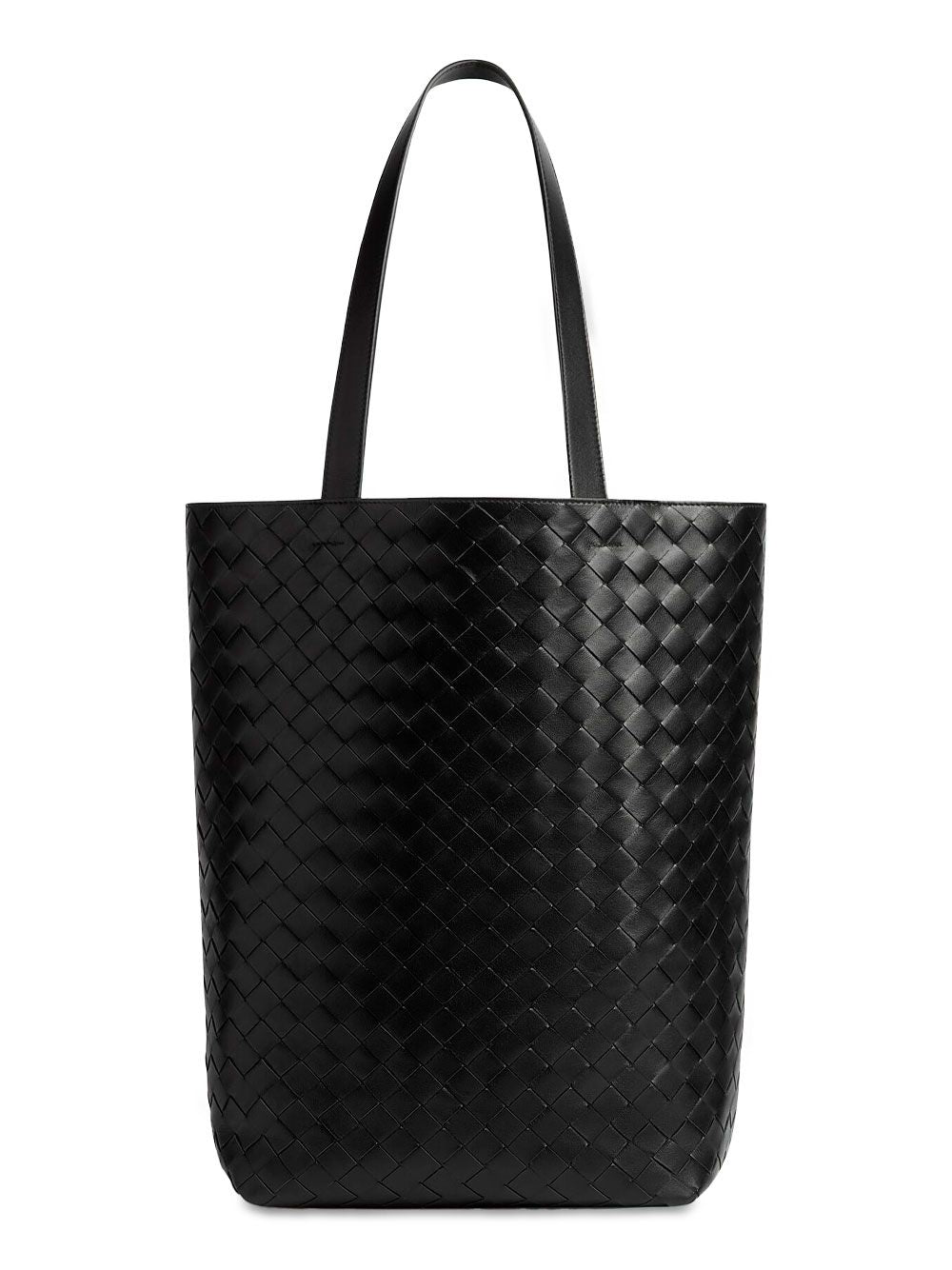 BOTTEGA VENETA Classic Intrecciato Tote Handbag for Men in Black