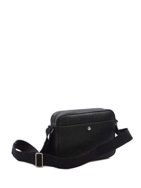حقيبة يد جلدية سوداء للرجال - طراز المدينة من مجموعة ربيع/صيف 2024