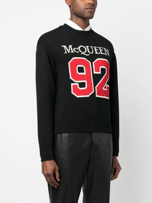 ALEXANDER MCQUEEN Men's Black Sweater for Spring/Summer 2024