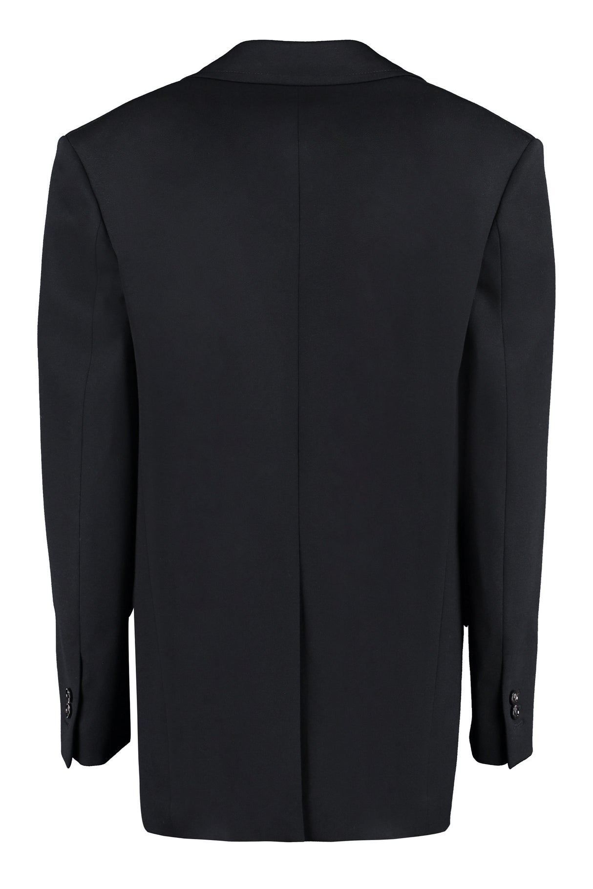 BOTTEGA VENETA Black Double-Breasted Wool Blazer for Women - SS23 Collection