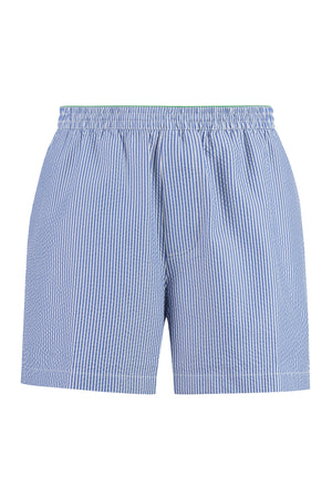 BOTTEGA VENETA Men's Blue Striped Swim Shorts for SS23