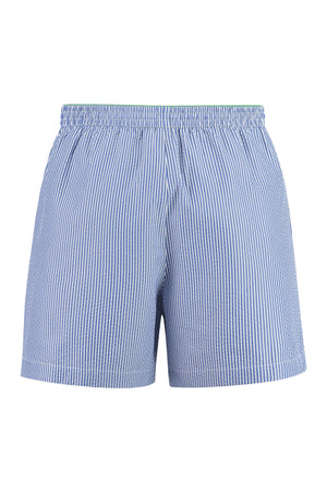 BOTTEGA VENETA Men's Blue Striped Swim Shorts for SS23