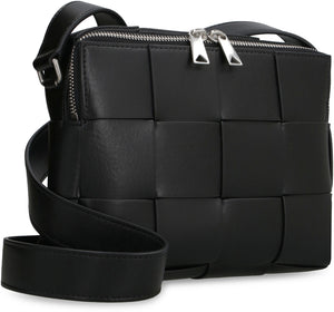 BOTTEGA VENETA Stylish Black Leather Camera Handbag for Men - FW23 Collection