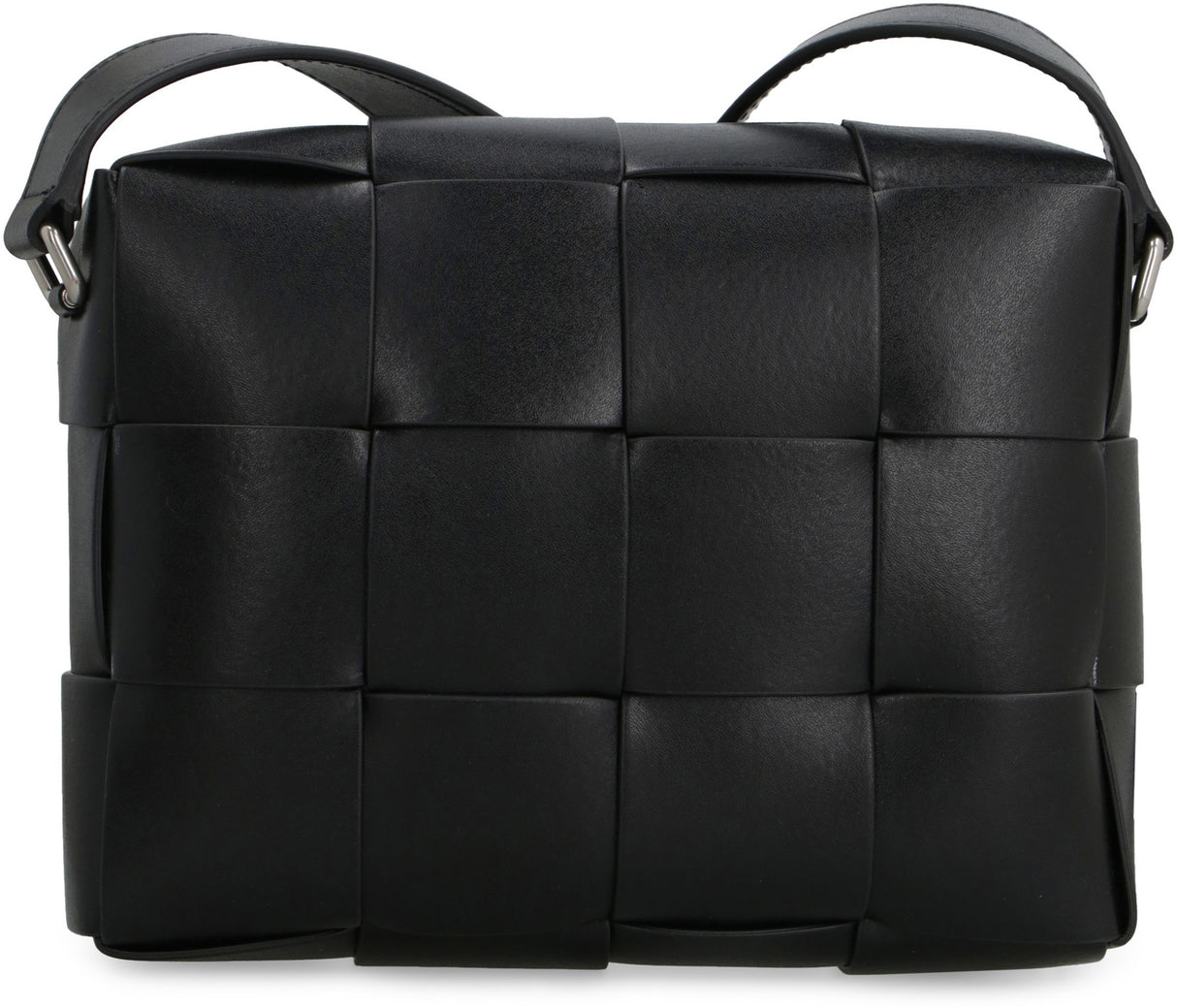 BOTTEGA VENETA Stylish Black Leather Camera Handbag for Men - FW23 Collection