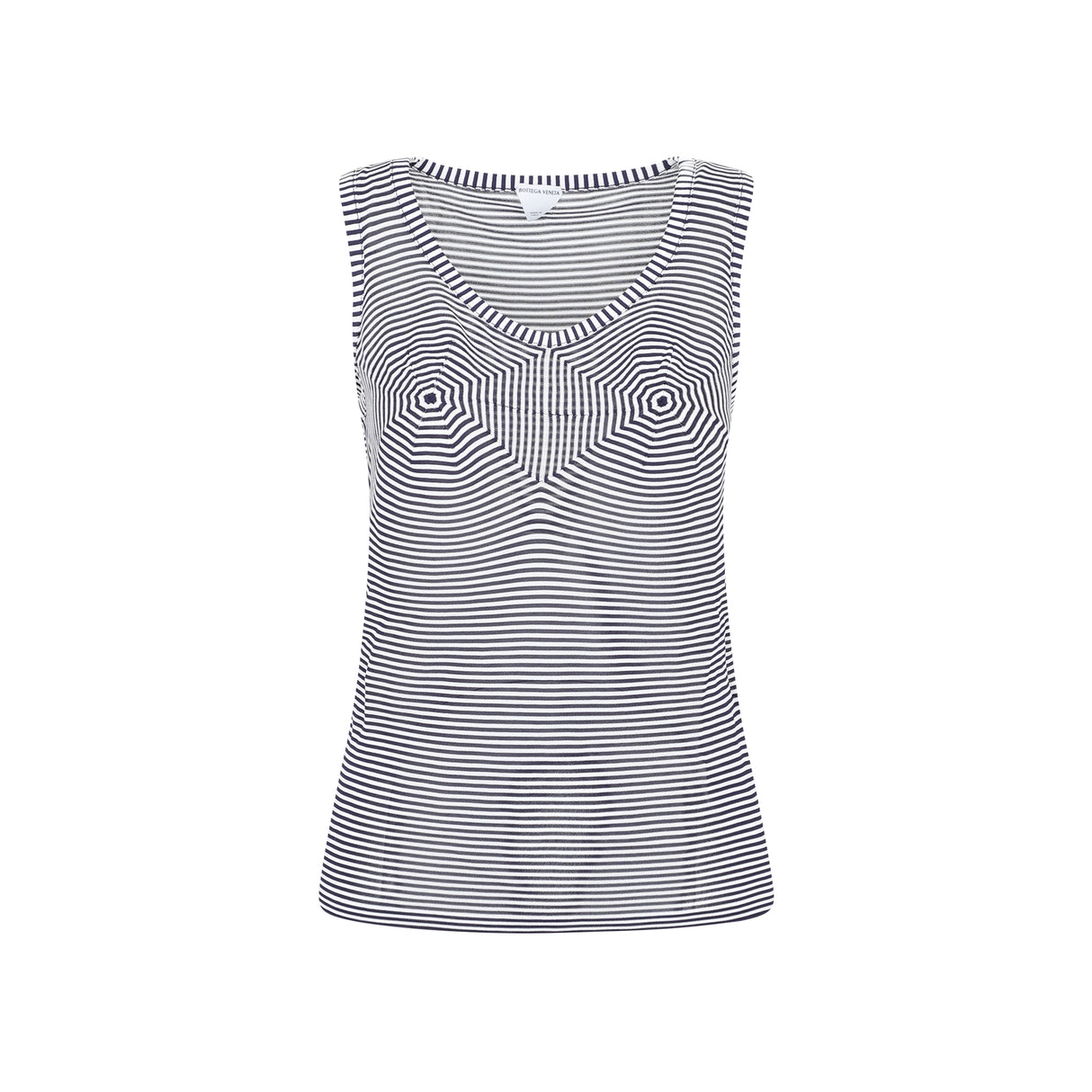 Blue Viscose Tank Top for Women - SS23 Collection