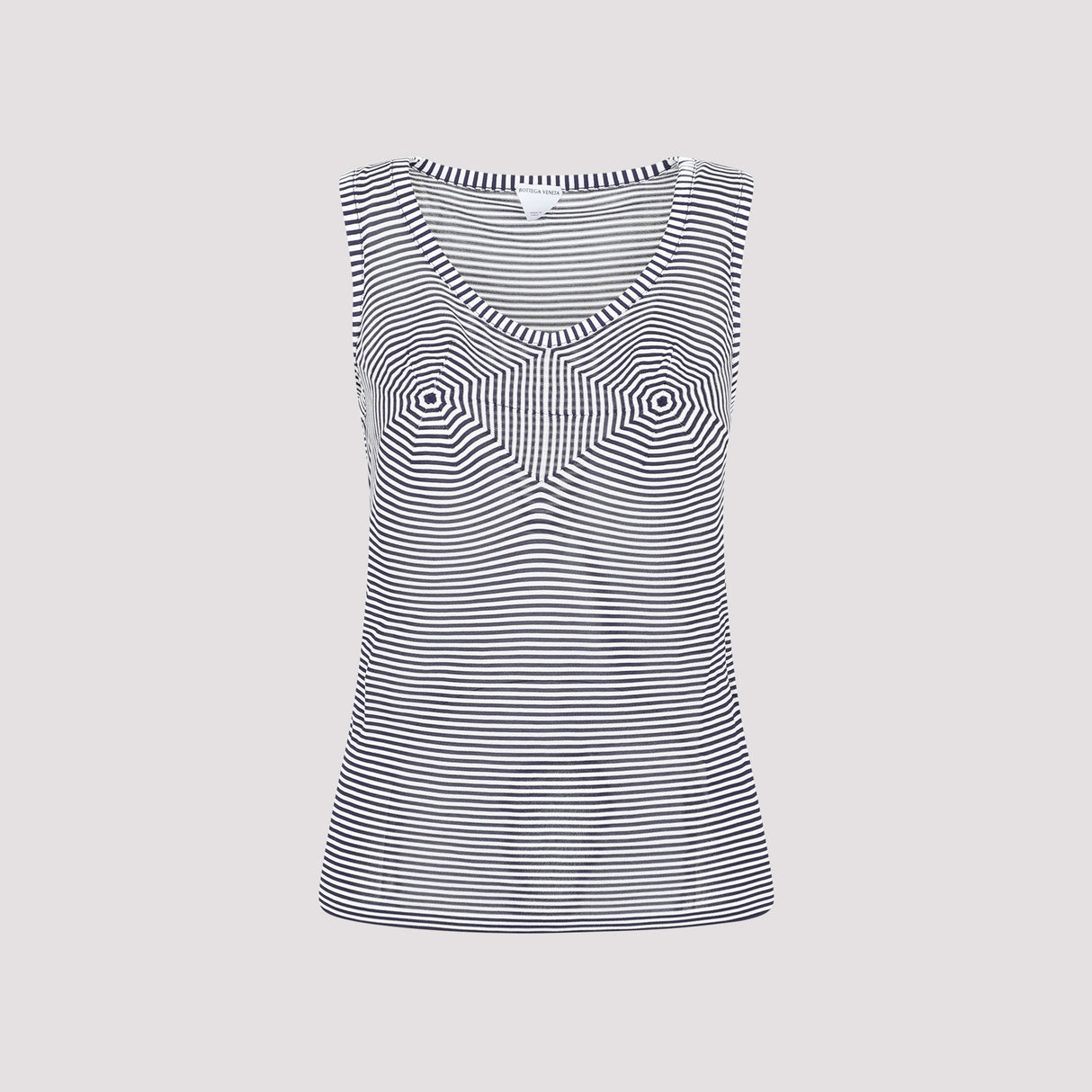 Blue Viscose Tank Top for Women - SS23 Collection