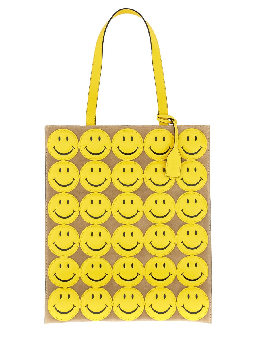 MOSCHINO COUTURE Smiley Shopper Handbag