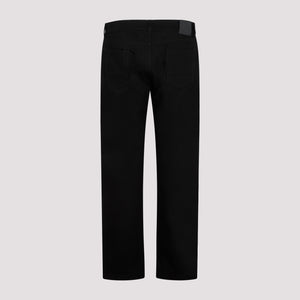 ALEXANDER MCQUEEN Black Eyelet Cotton Jeans for Men - SS23